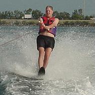 The waterskiing is great!